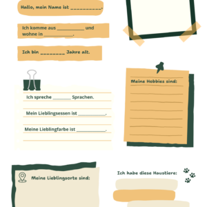 Freebie: Steckbrief und Bingo