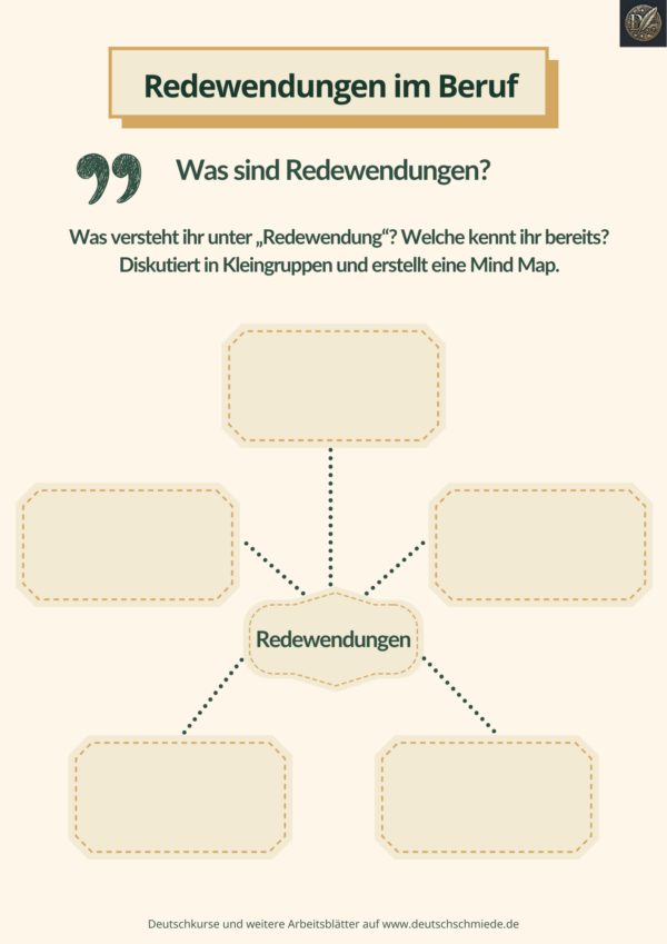 Freebie: Redewendungen im Beruf    